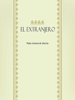 cover image of El extranjero